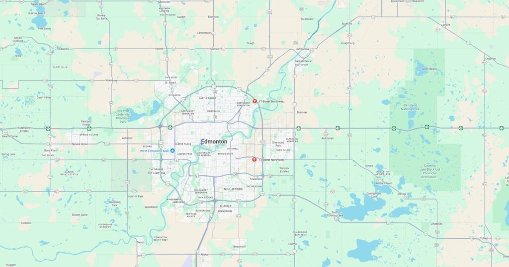 17 Street Nw Edmonton Maps