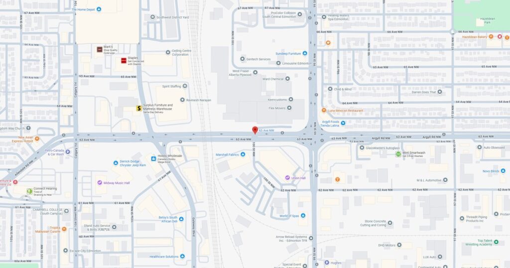 63 Avenue Edmonton Maps