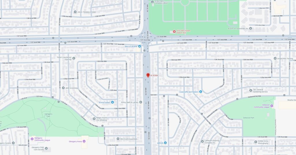 82 Street Edmonton Maps