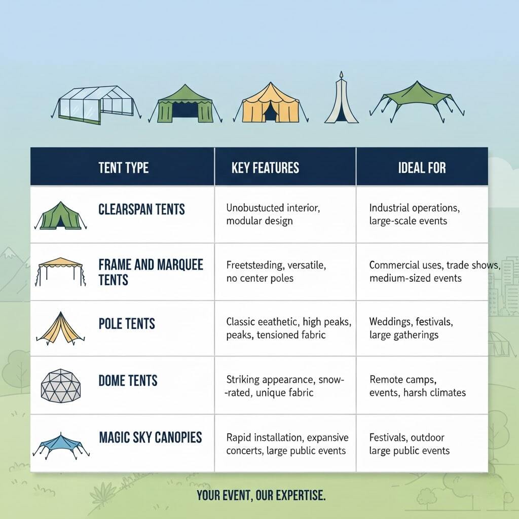 Types of Tents