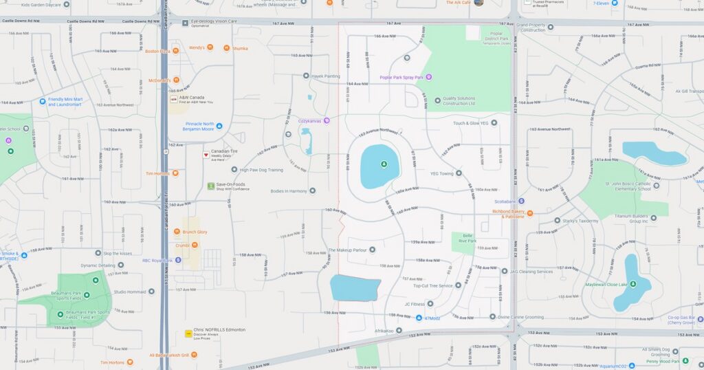 belle rive edmonton maps featured