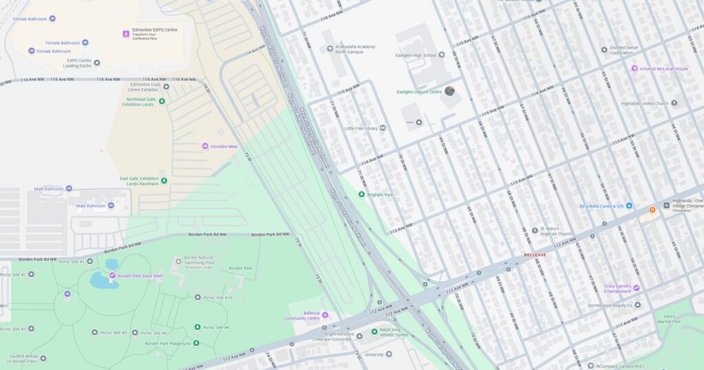 bellevue edmonton google maps featured