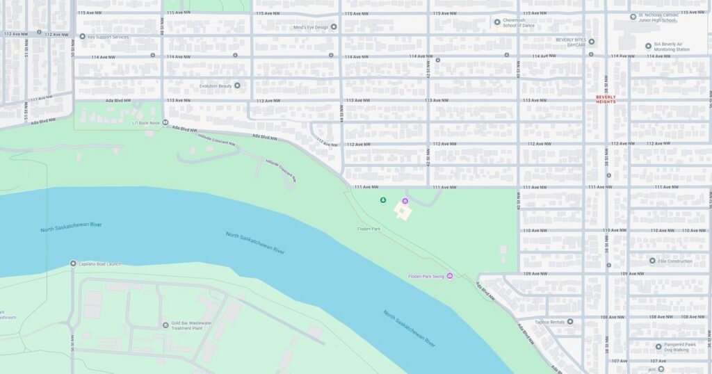 beverly heights edmonton maps featured