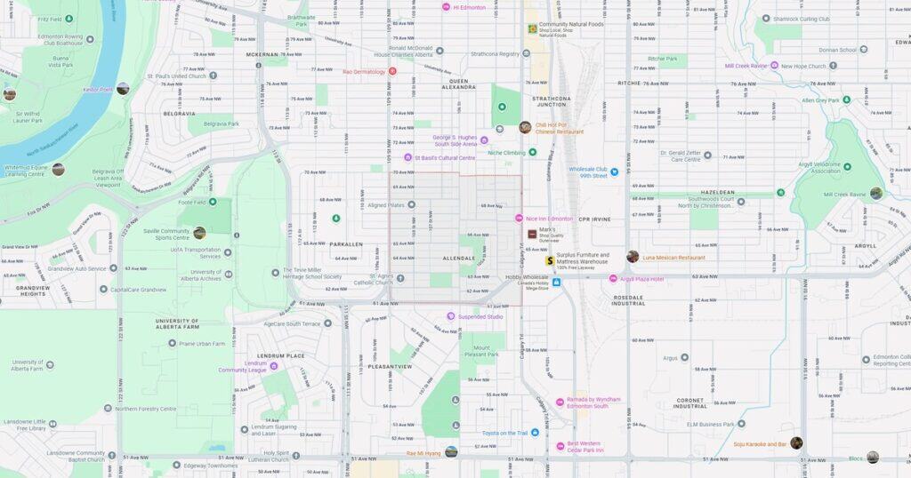 map of Allendale,_Edmonton