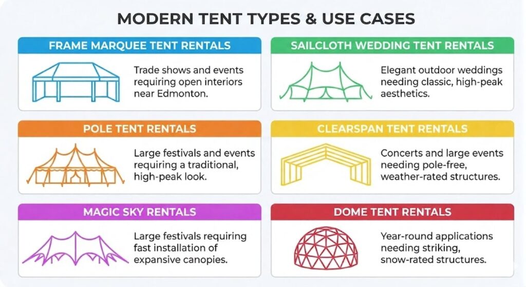 Modern Tent Types Use Cases
