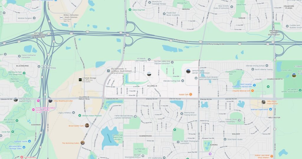 ellerslie edmonton neighbourhood map featured 1